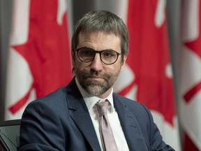 Canadian Heritage Minister Steven Guilbeault is seen during a news conference June 18, 2020 in Ottawa.
