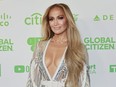 Jennifer Lopez attends Global Citizen VAX LIVE: The Concert To Reunite The World at SoFi Stadium in Los Angeles.