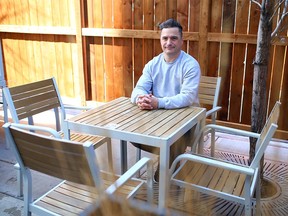 Jeff Jamieson, owner of Donna Mac Restaurant and Proof Cocktail Bar, was photographed on the restaurant patio on Monday, May 3, 2021.