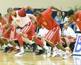 Trey Lyles (left) and Andrew Wiggins (centre) playing with the junior Canadian national team in 2012.