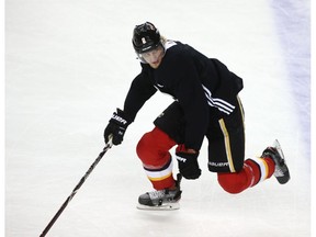 Flames Juuso Valimaki skates during Calgary Flames NHL training camp at the Saddledome in Calgary. Jim Wells/Postmedia