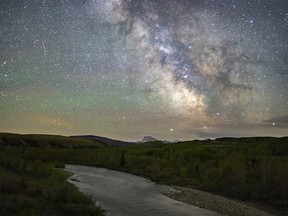 The Belly River and the Milky Way west of Mountain View, Ab., on Monday, May 31, 2021.