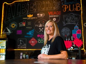 Pig and Duke owner Jo Lowden was looking forward to welcoming customers back inside for dining as the pub got ready on Wednesday, June 9, 2021. Stage 2 of Alberta's reopening plan begins June 10 which will allow indoor dining for up to six people.
