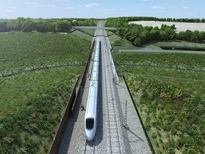 Consortium Prairie Link is proposing a $9-billion Edmonton-Calgary high-speed rail link they hope would be complete by the early 2030s.
