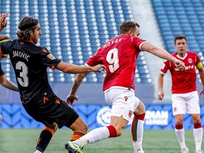 Cavalry FC took on Forge FC in 2-0 losing effort in the Winnipeg bubble on Thursday, July 8, 2021. CPL / Robert Reyes/William Ludwick