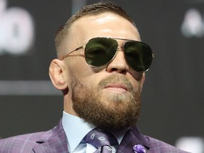 MMA - UFC264  - Dustin Poirier v Conor McGregor - Press conference - T-Mobile Arena, Las Vegas, United States - July 8, 2021 Conor McGregor during press conference REUTERS/Steve Marcus