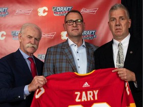 The Calgary Flames select Connor Zary at No. 24 from the Western Hockey League's Kamloops Blazers  during the 2020 NHL Draft. Photo courtesy of the Calgary Flames