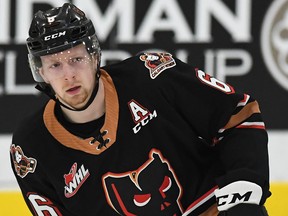 Calgary Hitmen defenceman Luke Prokop.