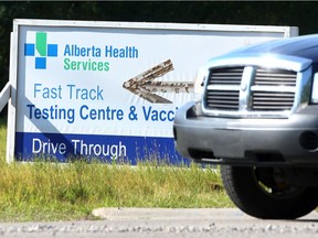 COVID-19 testing & immunization clinic located at Macleod Trail South. Tuesday, August 24, 2021.
