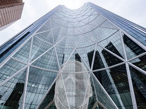 The Bow office tower in downtown Calgary.