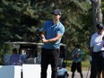 Former Flames captain Mark Giordano tees off on the first hole of the Cottonwood Golf Club.The longtime Flames captain was selected by Seattle this summer in the expansion draft. Monday, August 30, 2021. Dean Pilling/Postmedia