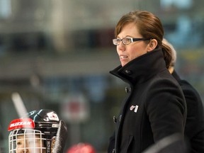 Carla MacLeod will be taking over as head coach of the women's hockey team at the University of Calgary. The position was formerly held by Danielle Goyette, who accepted a player development position with the Toronto Maple Leafs. Photo courtesy of University of Calgary Dinos Athletics