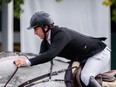 Ireland's Jordan Coyle rides Ariso at the first round of the TC Energy Cup in the International Ring at Spruce Meadows on Wednesday.