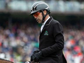 CALGARY, AB - SEPTEMBER 08: Eric Lamaze riding Fine Lady 5 during the Spruce Meadows Masters, part of the Rolex Grand Slam of Show Jumping at Spruce Meadows on September 8, 2019 in Calgary, Canada.