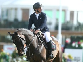 Matthew Sampson rides Conneticut during  the Scotiabank Cup at Spruce Meadow on Friday, Sept.17, 2021.