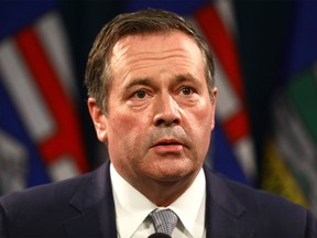 Premier Jason Kenney provided an update on COVID-19 and the ongoing work to protect public health at the McDougall Centre in Calgary on Tuesday, September 28, 2021.