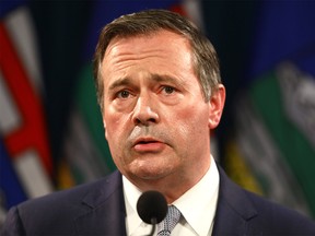 Premier Jason Kenney provided an update on COVID-19 and the ongoing work to protect public health at the McDougall Centre in Calgary on Tuesday, September 28, 2021.