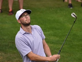 Riley Fleming, a teaching professional at Lynx Ridge in Calgary, competes at the 2021 BetRegal PGA Championship of Canada in Bromont, Que. (Photo courtesy of PGA of Canada)