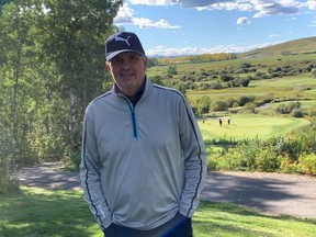 Calgary's Larry Kram waits for the green to clear on the seventh at Sirocco, one of three holes that he has aced so far this season. (Courtesy of Larry Kram)