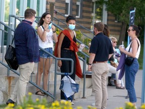 Students and family members are seen moving into the campus at Mount Royal University, many seen wearing face masks. Saturday, September 4, 2021. Brendan Miller/Postmedia