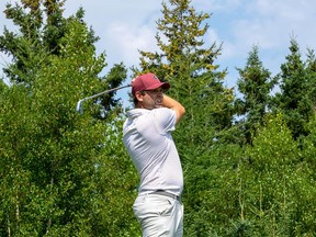 Anthony Brodeur, son of one of the greatest goaltenders in hockey history, is teeing it up at the Mackenzie Tour-PGA Tour Canada's ATB Financial Classic in Calgary.