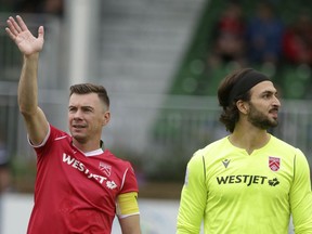 Cavalry FC captain Nik Ledgerwood was quick to credit goalkeeper Marco Carducci for another outstanding effort in Saturday’s 1-0 victory over Valour FC.