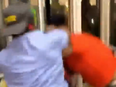 Fight between a Waffle House employee and customer.