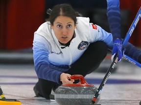 Team Peterson skip Tabitha Peterson from the USA were the winners of the 43rd Autumn Gold Curling Classic hosted by the Calgary Curling Club in Calgary in Calgary on Monday, October 11, 2021. Darren Makowichuk/Postmedia
