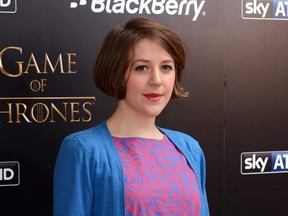 Gemma Whelan attends the season launch of 'Game Of Thrones' at One Marylebone in London, England, March 26, 2013.