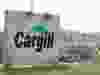 A sign is shown outside the Cargill facility in High River, AB, south of Calgary on Wednesday, May 6, 2020.