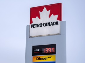 A Petro-Canada gas station on 16 Ave. N.W. was photographed on Saturday, December 18, 2021.