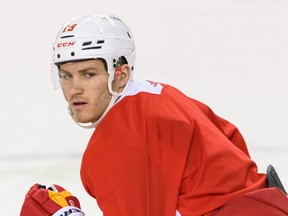 Calgary Flames star forward Matthew Tkachuk will have to wait another four years to follow in dad Keith's footsteps as a Team USA Olympian.