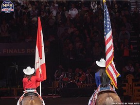 The 2017 Canadian saddle bronc champion, Layton Green, and the much-decorated world and Canadian champion bucking horse, Virgil, secured 91 points during Canada Night at the National Finals Rodeo.