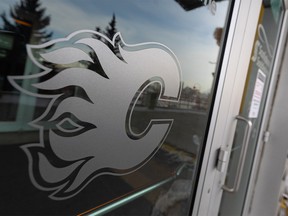 Doors at the Scotiabank Saddledome, home of the Calgary Flames