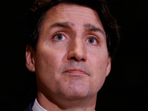 FILE PHOTO: Canada's Prime Minister Justin Trudeau in Ottawa, Ontario, Canada on December 15, 2021.