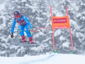 Sofia Goggia of Italy competes during the women’s World Cup downhill race at Lake Louise on Saturday, Dec. 4, 2021.