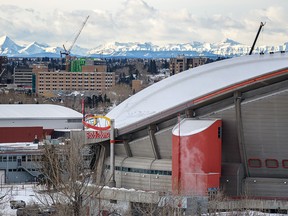 The Scotiabank Saddledome was photographed on Wednesday, January 12, 2022.