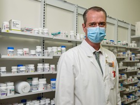 Pharmacist Brad Couldwell poses for a photo at Glenbrook Pharmasave on Thursday, January 13, 2022.