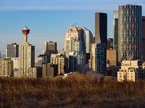 The Calgary skyline was photographed on Thursday, January 27, 2022.