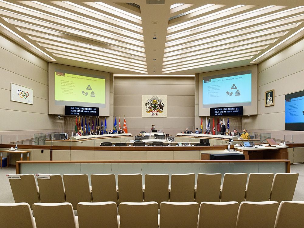 Calgary city council’s last meeting before the Christmas break on Monday, December 20, 2021.