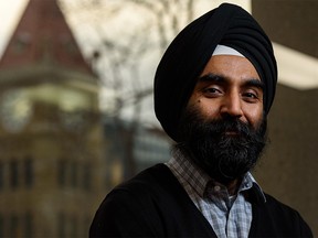 Green Line CEO Darshpreet Bhatti poses for a photo at his office building across from the City Hall on Wednesday, December 22, 2021.