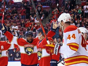 The Flames weren't happy with many facets of their game during Tuesday's 6-2 thumping at the hands of Patric Hornqvist and the Florida Panthers.