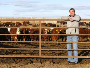 Keith Gregory, owner of Cattleland Feedyard near Strathmore, on Wednesday, January 26, 2022.