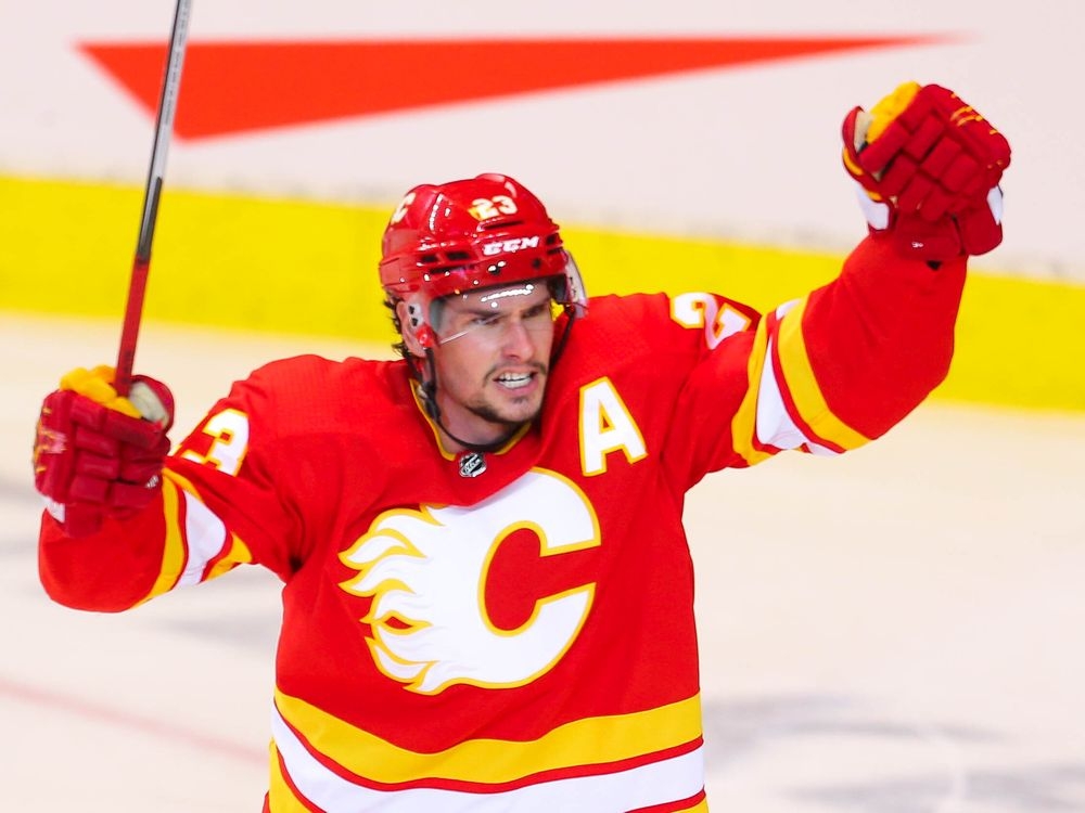 Flames centre Monahan expects more from himself — and that starts with shots on net
