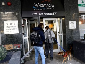 Residents have been told they are able to move back into the Westview apartment building that flooded and froze in December in Calgary on Saturday, January 15, 2022.