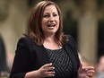 Conservative MP Shannon Stubbs rises during Question Period in the House of Commons on Parliament Hill, in Ottawa on Thursday, Oct. 26, 2017.