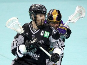 Curtis Dickson returned to the Calgary Roughnecks lineup on Friday night and made an immediate impact against the Vancouver Warriors.