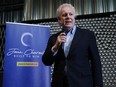 Jean Charest officially announced his candidacy for the leadership of the Conservative Party of Canada in Calgary on Thursday, March 10, 2022.