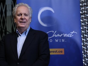 Jean Charest officially announced his candidacy for the leadership of the Conservative Party of Canada in Calgary on Thursday, March 10, 2022.