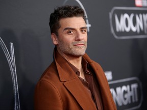 Oscar Isaac attends the Moon Knight Los Angeles Special Launch Event at the El Capitan Theatre in Hollywood on March 22, 2022.